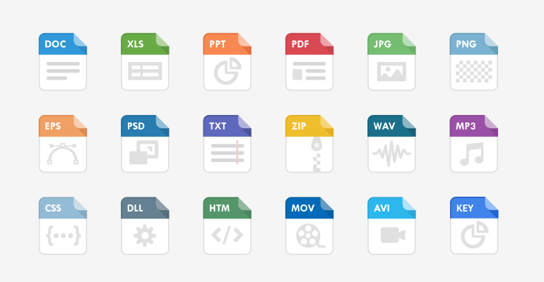 different types of files